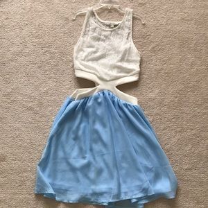 Charlotte Russe lace cut out mini dress
